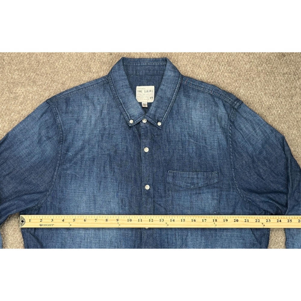 Joe's Jeans The Shirt Long Sleeve Button Up Men's Denim Shirt Size XXL - Picture 9 of 11